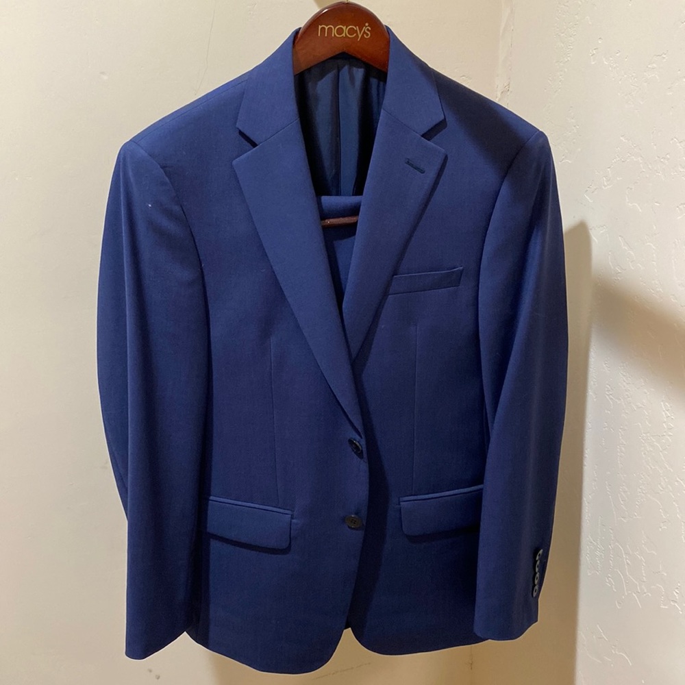 Calvin Klein 36S Navy Blue Two-piece Suit